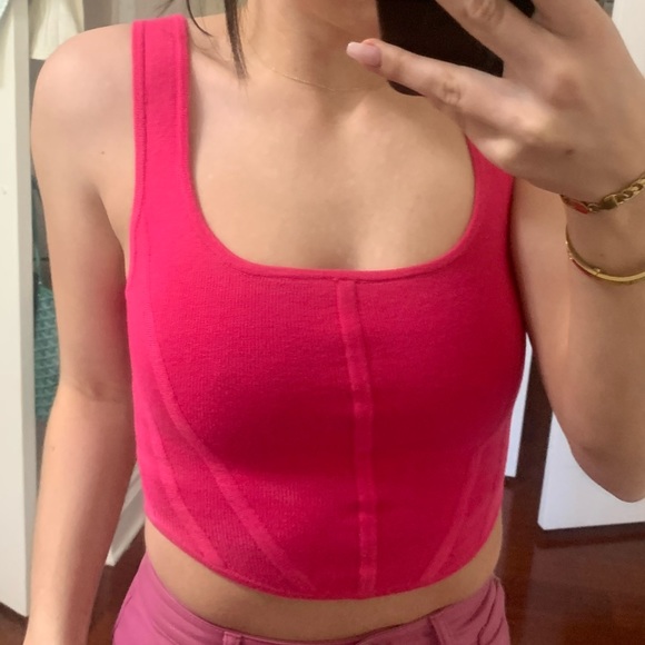 Aritzia Nathalie sweater corset top never worn size 2XS - Picture 4 of 4